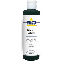 Enco Food Coloring Gel White 8.8 Oz (250G) Concentrated, Vegan