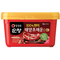 Chung Jung One O'Food Hot Gochujang 2.2Lb, Korean Red Chili Pepper Paste, Spicy, Sweet And Savory Sauce, Traditional Fermented Condiment, 100% Brown Rice
