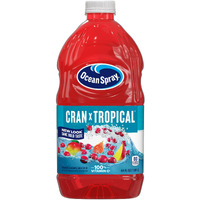 Ocean Spray Cran-Tropical Cranberry Tropical Juice Drink, 64 Fl Oz Bottle (Pack Of 8)