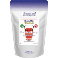 Gramzero Red Raspberry Zero Calorie Sugar Free Drink Mix, Great For Nutrition Club Loaded Tea, Stevia Sweetened