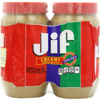 Jif Creamy Peanut Butter, 48 Ounce, 2 Count By Jif