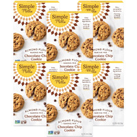 Simple Mills Almond Flour Baking Mix, Chocolate Chip Cookie Dough Mix - Gluten Free, Plant Based, 9.4 Ounce (Pack Of 6)