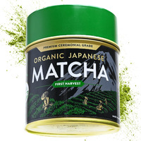 Authentic Japanese Ceremonial Grade Matcha Powder, Matcha Tin, First Harvest Organic Ceremonial Matcha Green Tea Powder - 1 Oz/ 30G - No Sugar Added Matcha Ceremonial - By Aprikalife