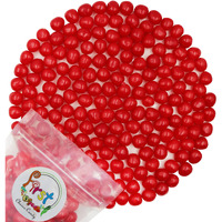 Sour Chewy Fruit Candy Balls (Red Cherry, 2 Pound)