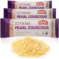 Gefen Gluten Free Israeli Pearl Couscous 7Oz (3 Pack) | Natural Ingredients | Grain Free| Soy Free | Kosher (Including Passover)