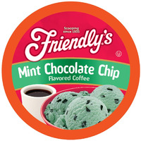 Friendly's Flavored Ice Cream Coffee Pods, Compatible With Keurig K Cup Brewers (Mint Chocolate Chip, 12 Count)
