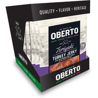 Oberto Specialty Meats Teriyaki Turkey Jerky, 2.7 Ounce (Pack Of 8)