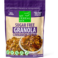 Sugar Free Granola - Cinnamon Pecan (Non-Gmo, Gluten Free, Soy Free, Sodium Free, No Sugar Alcohols, All Natural Ingredients, Vegan)