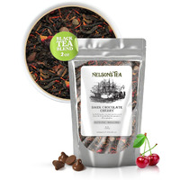 Nelson's Tea Dark Chocolate Cherry - Rich Blend Of Pu-Erh Black Tea, Chocolate Chips, Wild Cherry Bark, Dried Cherries Herbal Loose Leaf Tea- 2Oz