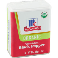 Mccormick Organic Pure Ground Black Pepper, 3 Oz