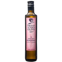 Texas Hill Country Olive Co Rosemary Infused Olive Oil - Cold Pressed Gourmet Evoo Olive Oil - Great For Dressing Dipping Marinade - No Artificial Flavors Or Added Sugar - Made In Texas (16.9 Oz)