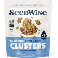 Ozery Bakery Super Seed Crunch Clusters, Sweet And Salty, Plant Based, Vegan, Keto Snack, 5.3 Ounce (Pack Of 3)