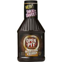 Open Pit Thick & Sweet Brown Sugar & Bourbon Barbecue Sauce, 18 Oz. (Pack Of 12)