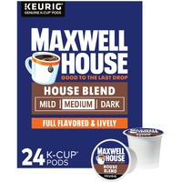 Maxwell House House Blend Medium Roast K-Cup Coffee Pods (24 Ct Box)