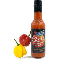 The Sizzler 150Ml / 5 Oz. - Trinidad Scotch Bonnet Hot Pepper Sauce - 5 Fl. Oz. | Great Heat | Wonderful Flavour | For Sandwiches | Soups | Stews | Curry | Wings | Marinade (Sizzler 150Ml)