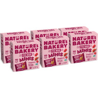 Nature's Bakery Fig Bar Minis, Raspberry, Whole Grain, Vegan Friendly, Kosher, Non-Gmo, 10 Ounce (Pack Of 6)