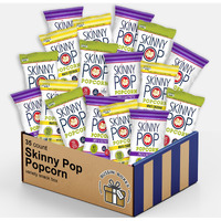 Skinny Pop Popcorn Individual Bags Variety Pack By Bussin Boxes (35 Count)
