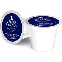 Alto Grande Ground Dark Roast Arabica Coffee Single-Serve Pods, 72 Count, Compatible With Keurig K Cup Brewers
