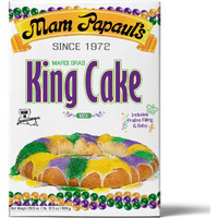 Mam Papaul's Mardi Gras King Cake Kit With Praline Filling, 18 Servings - 28.5 Ounce