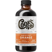 Cook's Pure Orange Extract From Florida Oranges | For Ice Cream, Cakes, Breads, Cookies And Drinks, 8 Oz