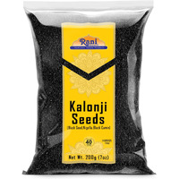 Rani Kalonji (Black Seed, Nigella Sativa, Black Cumin) Seeds 7Oz (200G) ~ All Natural | Gluten Friendly | Non-Gmo | Vegan | Indian Origin