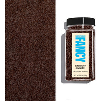 Fancy Sprinkles Chocolate Jimmies Crunchy Sprinkles, Real Sugar, For Ice Cream, Cookies, Cakes, Cupcakes, Dessert Decorating Sprinkles (0.5C)