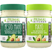 Primal Kitchen Mayo Made With Avocado Oil And Cage-Free Eggs Variety Pack, Original & Pesto, 12 Ounces, Pack Of 2