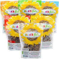 Ellas Flats All Seed Savory Crisps - Gluten Free, Sugar Free, High Fiber Chip, Low Carb Snack, Keto Cracker, Vegan, Paleo, Diet Friendly (Variety Pack, 6 Pack)