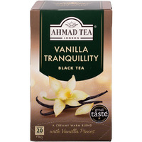 Ahmad Tea Black Tea, Vanilla Tranquility Teabags, 20 Ct (Pack Of 6) - Caffeinated & Sugar-Free