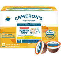 Cameron's Coffee Holiday Single Serve Pods, Flavored, Pumpkin Spice, 12 Count