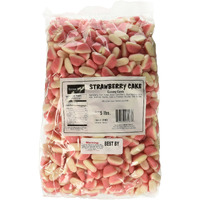 Kervan Candy Bebeto Strawberry Cake Gummies - Fruity, Soft & Sweet Gummy Candy Bulk For Kids, Gift Snacks And Parties - Strawberry Gummies Big Party Size Bag (5 Lbs)