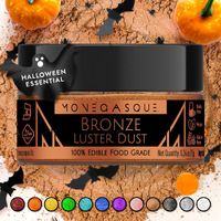Mon  Gasque Bronze Rose Gold Luster Dust Edible Glitter For Cocktails 7G - Premium Rose Gold Edible Glitter - Halloween Drink Glitter Edible Dust - Edible Glitter For Drinks - Edible Glitter For Cakes