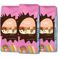 Crazy Cups Flavored Ground Coffee, Caramel Vanilla, In 10 Oz Bags, For Brewing Flavored Hot Or Iced Coffee, 3 Pack