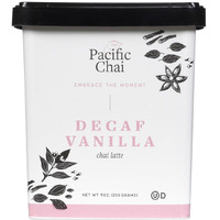 Pacific Chai Decaf Vanilla Chai Latte, Instant Powered Dry Chai Tea Latte Beverage Mix, Gluten Free, Kosher, 9 Ounce (Pack Of 1)
