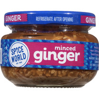 Spice World Minced Ginger - 4Oz Ginger Jar With Non-Gmo Ingredients, Perfect For Stir Fry, Marinades, & More - Ready-To-Use Seasonings For Cooking Adds Flavor Without Prep Or Mess