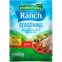 Hidden Valley Spicy Ranch Salad Dressing & Seasoning Mix (Pack Of 4) 1 Oz Packets