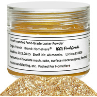 Homehere Edible Luster Dust Food-Grade Glimmer Powder Glitter For Cake Decorating 7G, Disco Diamond Dust, Edible Sprinkle Glitter For Cocktails Drinks Baking Candy Dessert Chocolate Vegan Tasteless