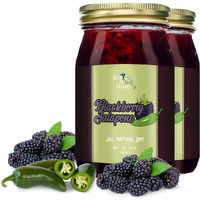 Green Jay Gourmet Blackberry Jalapeo Jam - All-Natural Blackberry Jam W/ Fresh Blackberries, Jalapeo Peppers & Lemon Juice - Vegan, Gluten-Free Jam W/ No Preservatives - Made In Usa - 2 X 20 Ounces