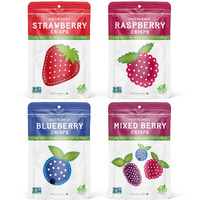 Nature's Turn Freeze-Dried Fruit Snacks, Very Berry Variety Crisps, Pack Of 4 (1.2 Oz Each)
