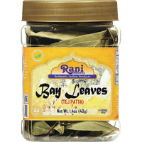Rani Bay Leaf (Leaves) Whole Spice Hand Selected Extra Large 1.4Oz (40G) Pet Jar ~ All Natural | Gluten Friendly | Non-Gmo | Kosher | Vegan | Indian Origin (Tej Patta)
