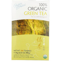 Prince Of Peace 100% Organic Green Tea 100 Tea Bags Net Wt. 6.35 Oz (180 G)