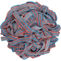 Smarty Stop Sour All Flavor Gummy Belts Candy 1 Pound (Blazpberry)