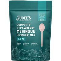 Judee's Complete Strawberry Meringue Powder Mix 11.4 Oz - Just Add Water - Make Meringue, Cookies, Pies, Frosting, And Royal Icing - Great For Baking - No Preservative, Gluten-Free And Nut-Free
