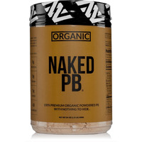 Organic Powdered Peanut Butter From Us Farms - Bulk, Only 1 Ingredient - Roasted Peanuts, Vegan, No Additives, Preservative Free, No Salt, No Sugar - 45 Servings - Naked Pb