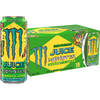 Monster Energy Juice Rio Punch, Energy + Juice, Energy Drink, 16 Ounce (Pack Of 15)