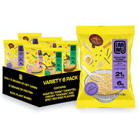 Immi Variety Pack Ramen, Creamy ""Chicken"", Spicy Red Miso, Roasted ""Pork"" Tonkotsu, 100% Plant Based, Keto Friendly, High Protein, Low Carb, Packaged Noodle Meal Kit, Ready To Eat, 6 Pack
