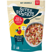 Seven Sundays Nut Granola Cereal, Rise & Shine Strawberry Banana Nut, 20 Oz Bag, Grain & Gluten Free, 5G Protein, 5G Net Carbs, Keto Friendly