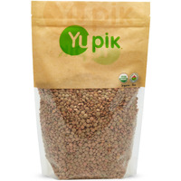 Yupik Organic Green Lentils, 2.2 Lb, Pack Of 6, Non-Gmo, Vegan, Gluten-Free, Kosher, Raw, Source Of Fiber, Iron & Protein, Fiber & Iron, Ideal For Soups, Salads & Plant-Based Meals