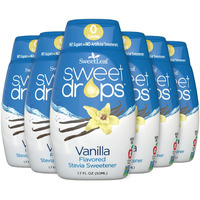 Sweetleaf Sweet Drops Vanilla Stevia Liquid Sweetener - Flavor Foods, Keto Coffee With Sugar Free, 0 Calorie, Non-Glycemic Response Sweetleaf Stevia Drops, 1.7 Fl Oz Ea (Pack Of 6)