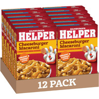 Hamburger Helper Cheeseburger Macaroni, 6.6 Ounces, 12 Per Case.